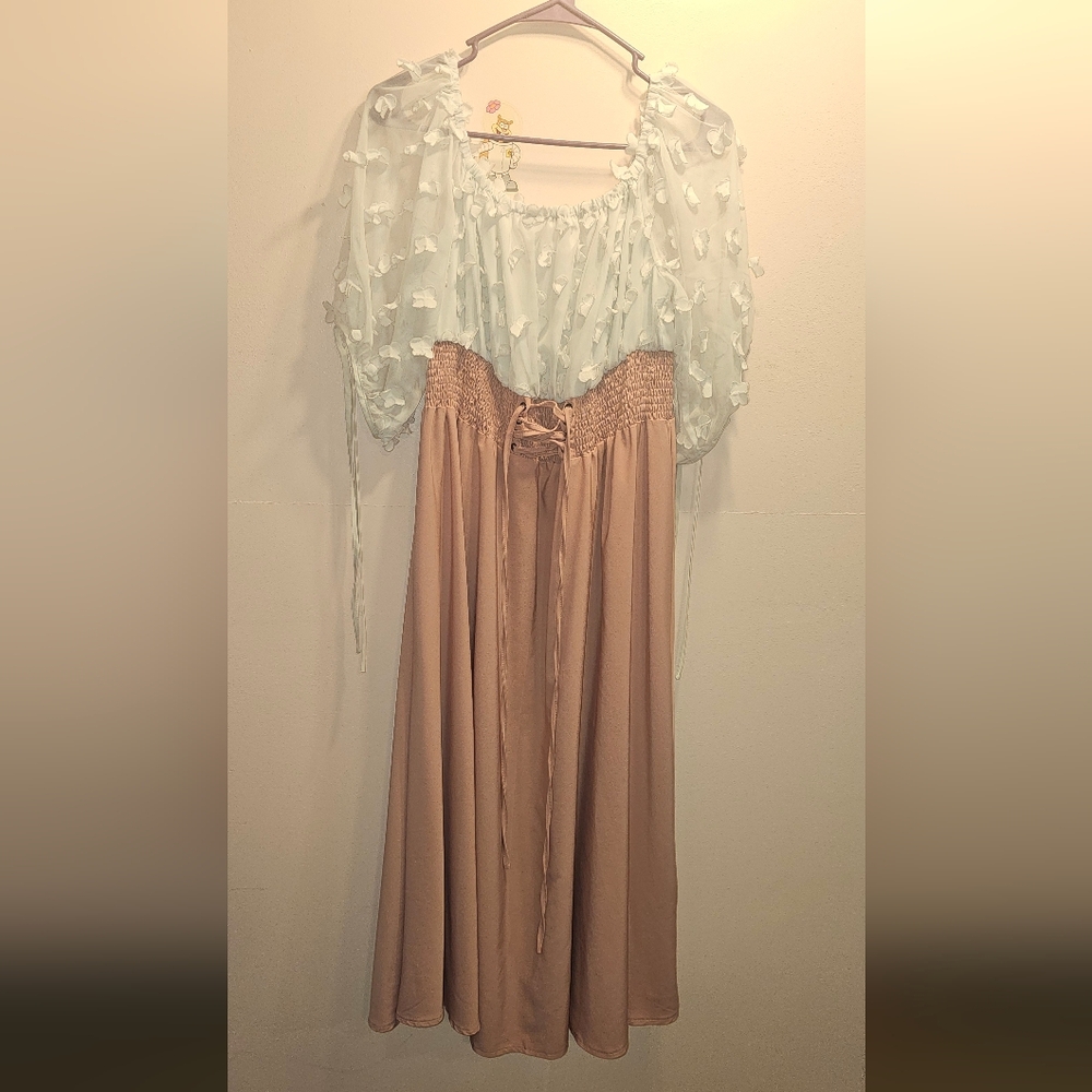 SHEIN Curve Dusty Rose Maxi Skirt